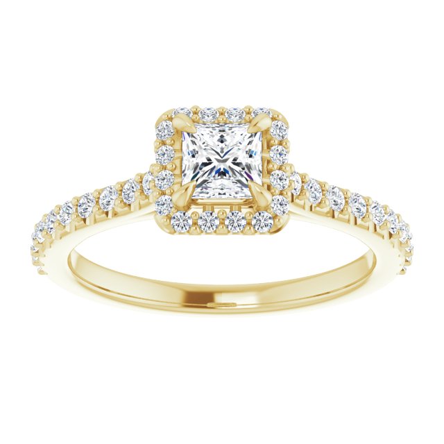 square-18K Yellow gold