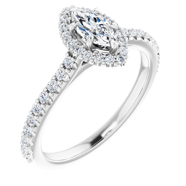 marquise-18K White gold