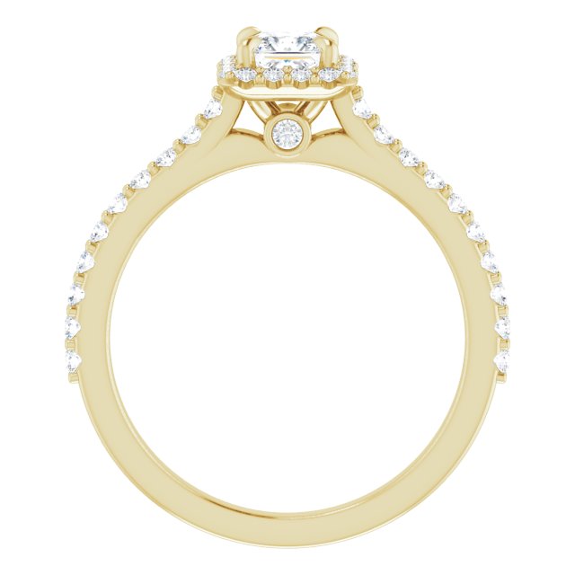 square-18K Yellow gold