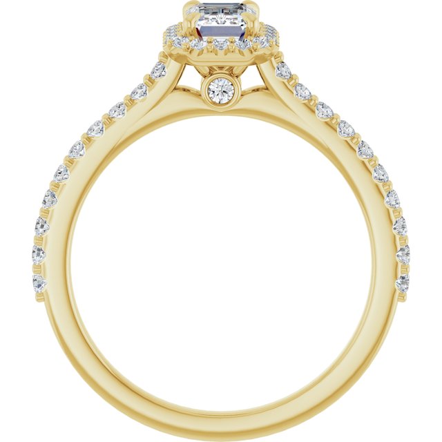emerald-10K Yellow gold