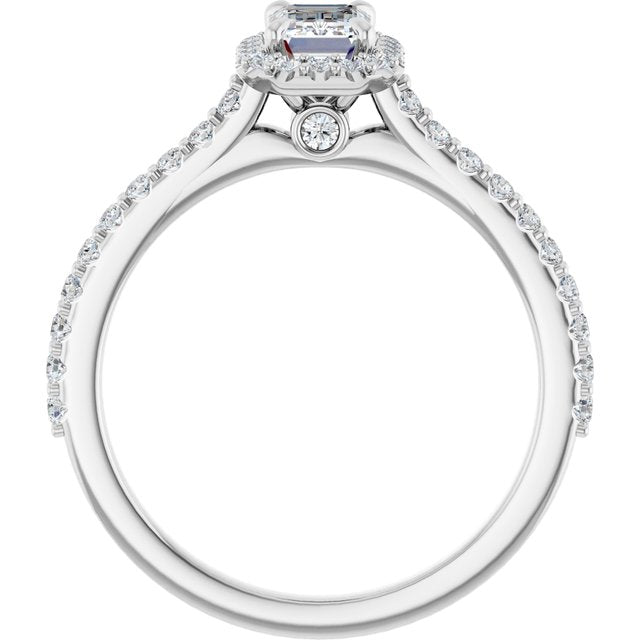 emerald-10K White gold
