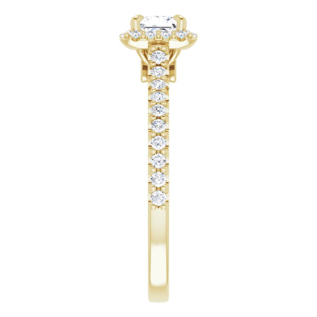 square-14K Yellow gold