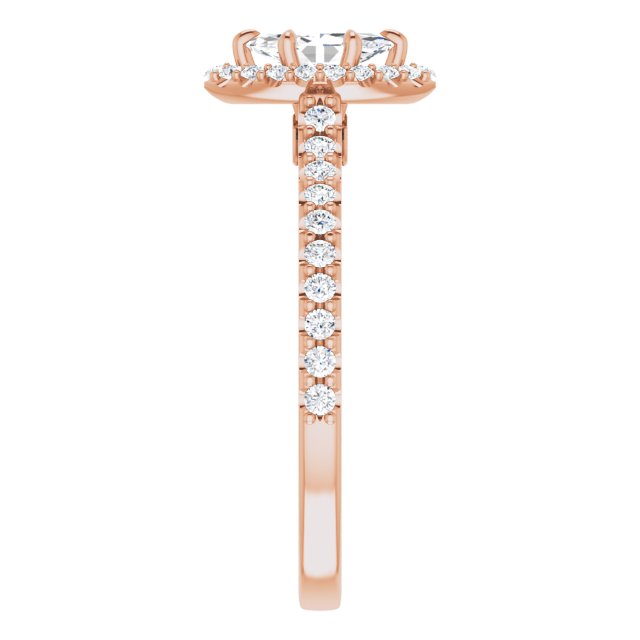 marquise-18K Rose gold