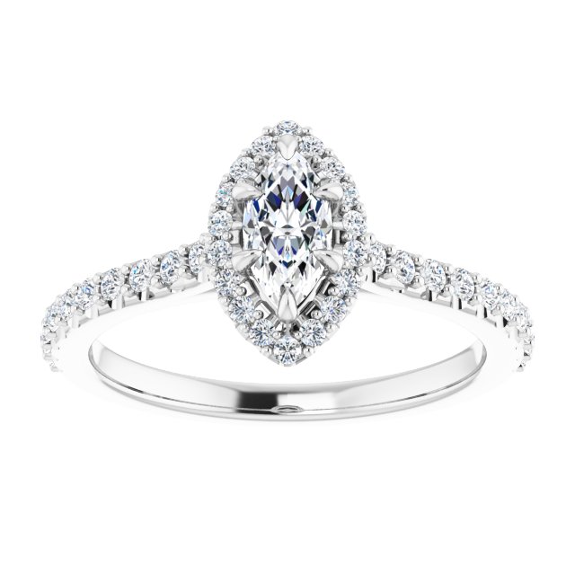 marquise-18K White gold