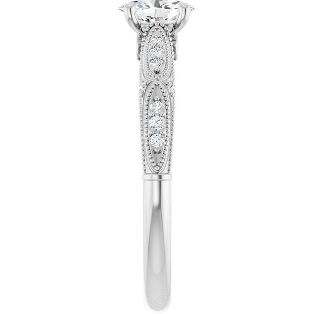 oval-10K White gold
