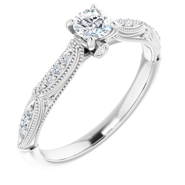round-10K White gold