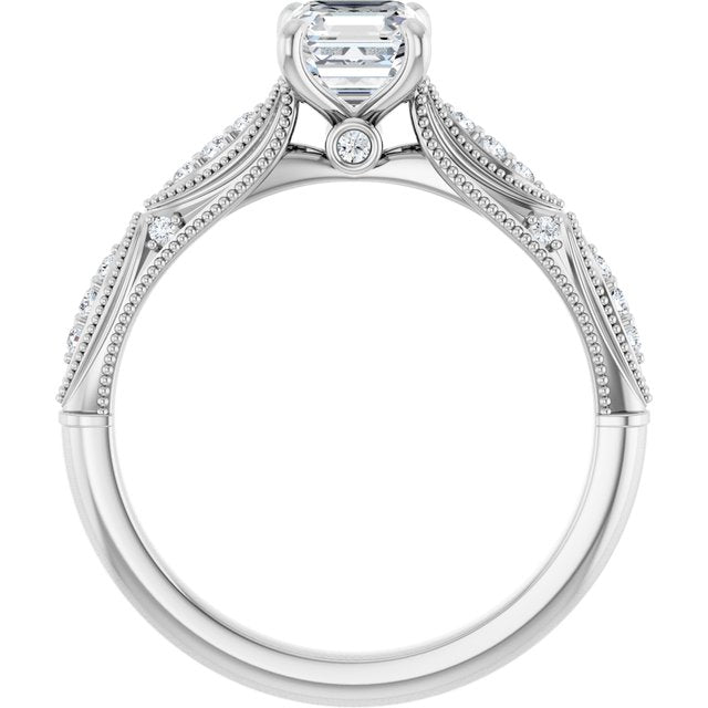 asscher-10K White gold