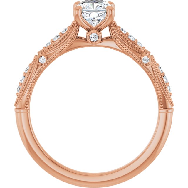 cushion-18K Rose gold
