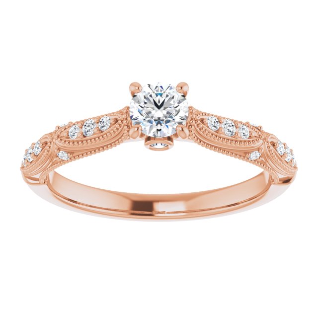 round-10K Rose gold