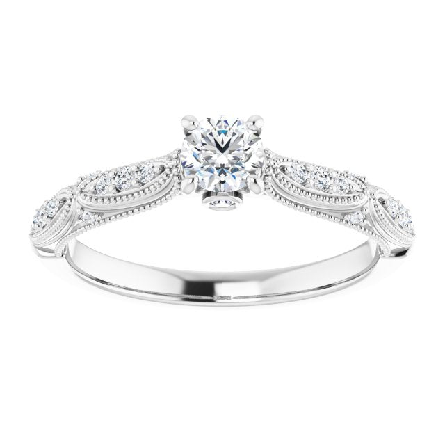 round-10K White gold