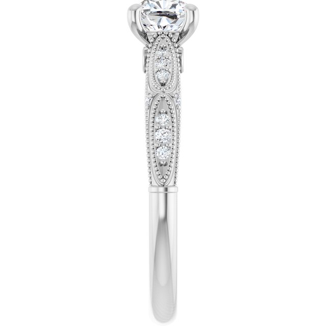 cushion-10K White gold