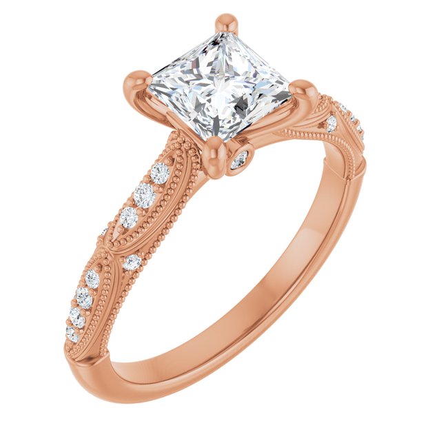 square-18K Rose gold