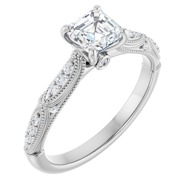 asscher-10K White gold
