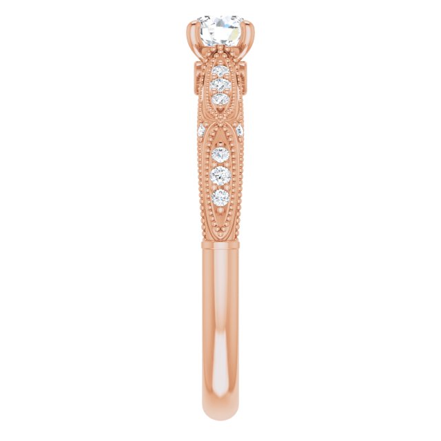 round-10K Rose gold