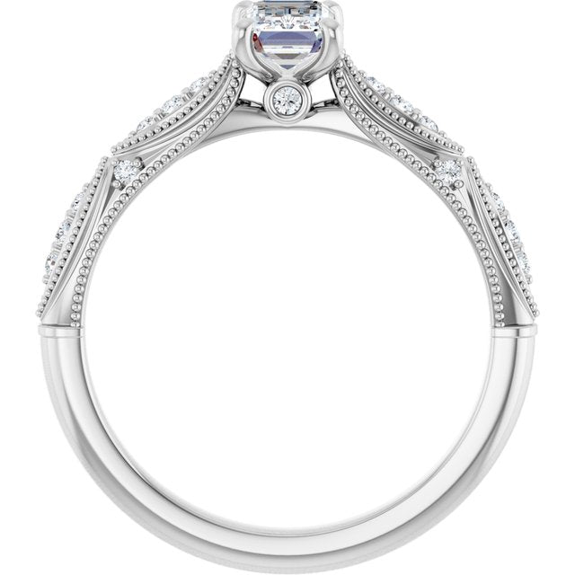 emerald-14K White gold