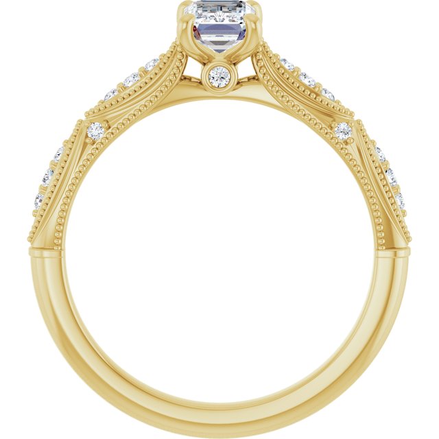 emerald-10K Yellow gold