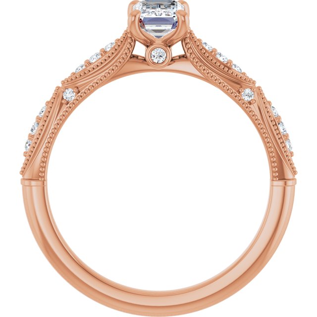 emerald-14K Rose gold