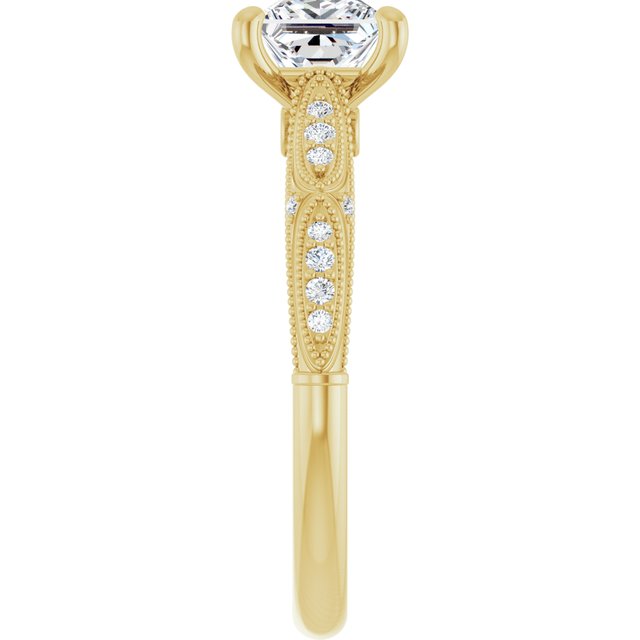square-18K Yellow gold