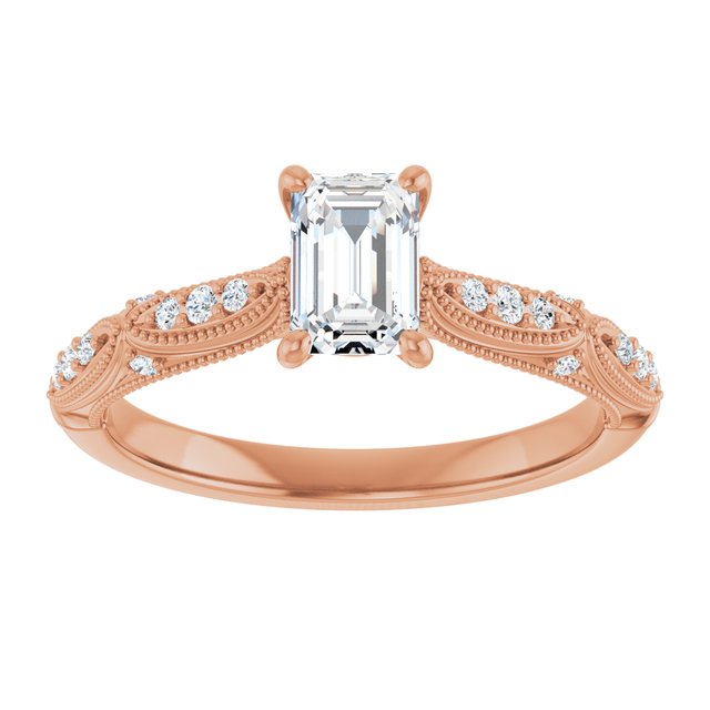 emerald-18K Rose gold