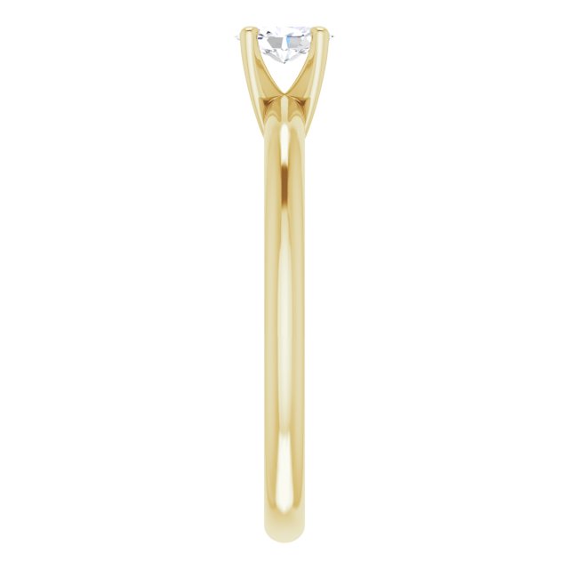 oval-14K Yellow gold