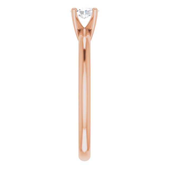 oval-10K Rose gold