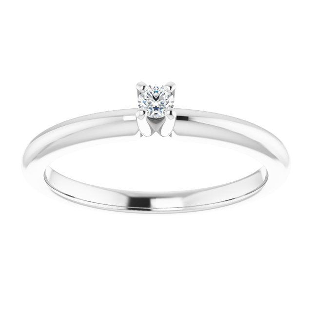 round-14K White gold