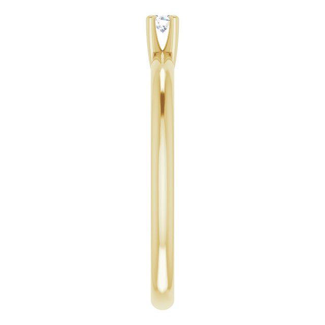round-18K Yellow gold