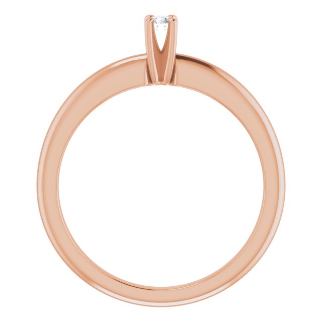 round-18K Rose gold