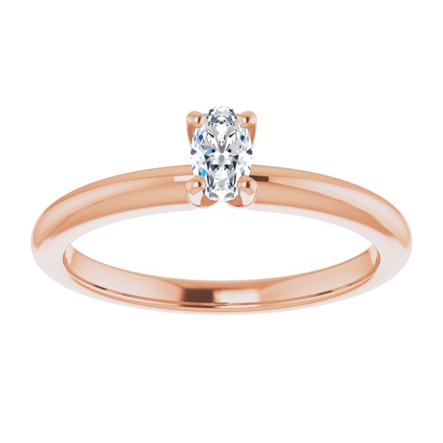 oval-18K Rose gold