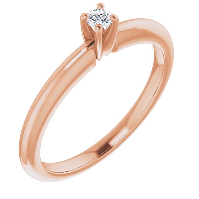 round-10K Rose gold