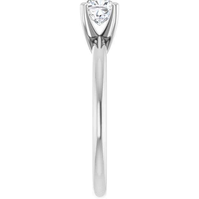 cushion-18K White gold