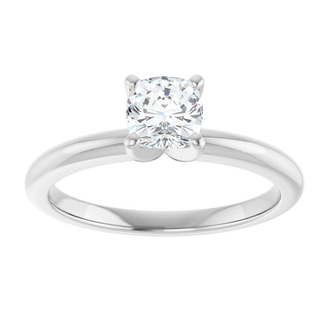 cushion-18K White gold