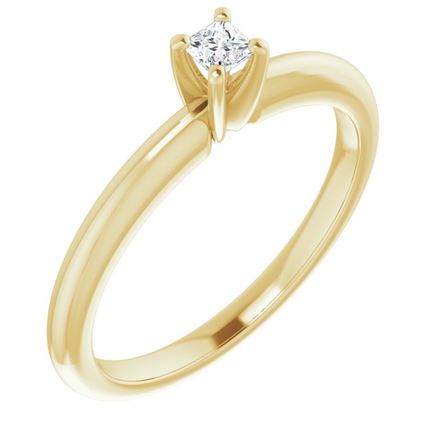 square-18K Yellow gold