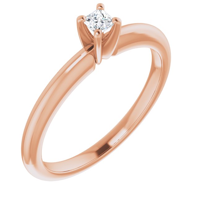 square-18K Rose gold