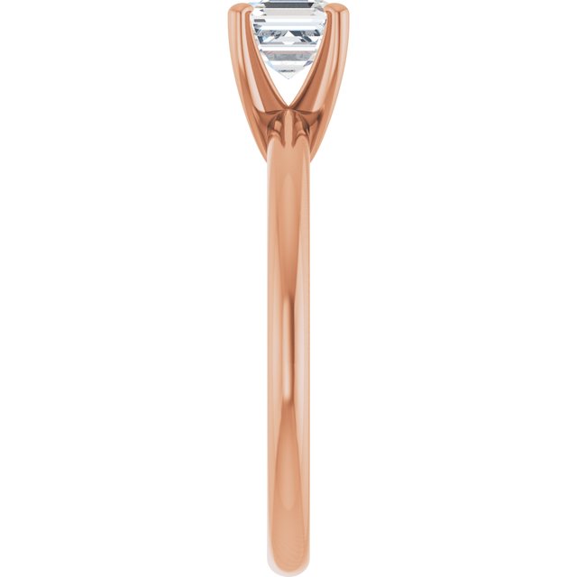 asscher-10K Rose gold