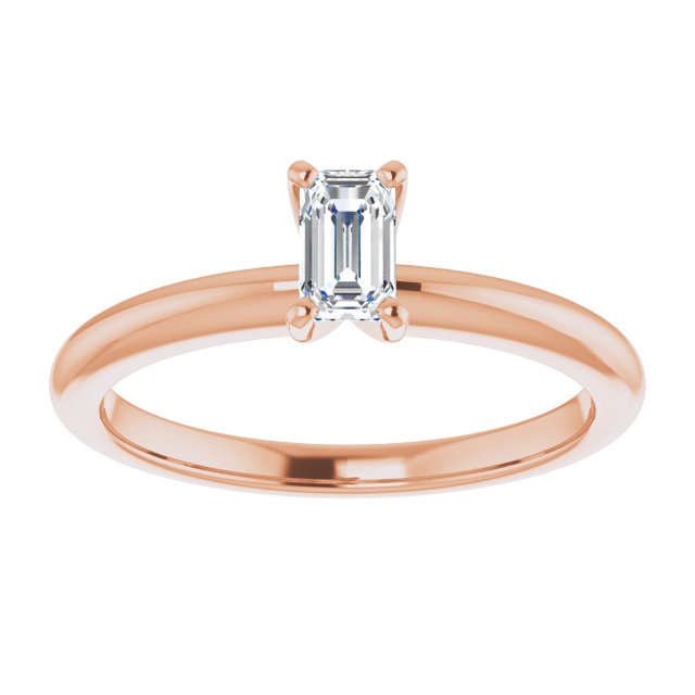 emerald-18K Rose gold