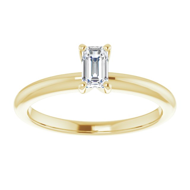 emerald-14K Yellow gold