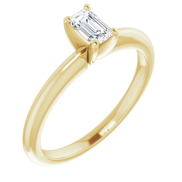 emerald-10K Yellow gold