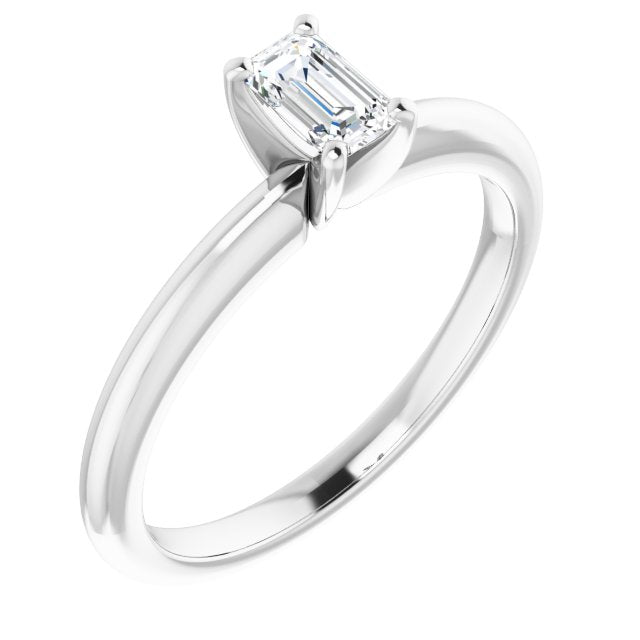 emerald-10K White gold