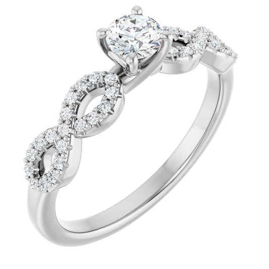 round-10K White gold