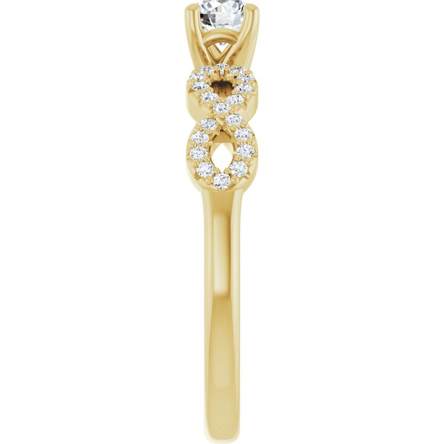 round-14K Yellow gold