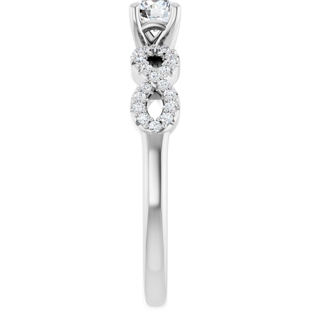 round-14K White gold