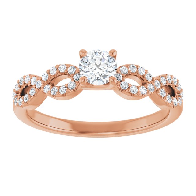 round-10K Rose gold