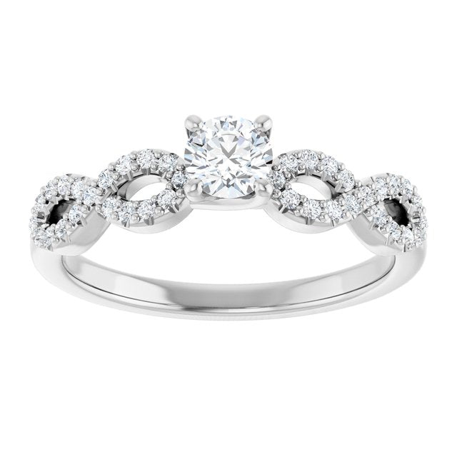 round-18K White gold