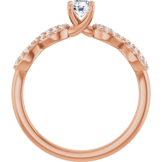 round-18K Rose gold