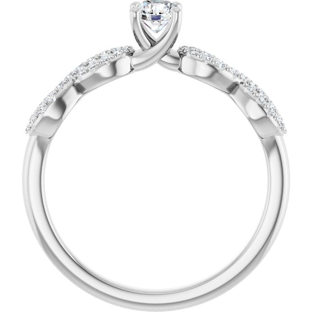 round-18K White gold