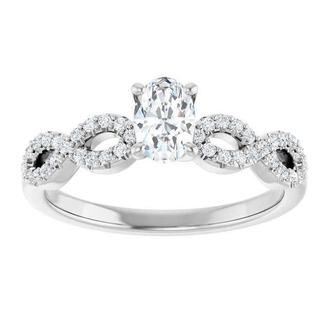 oval-10K White gold
