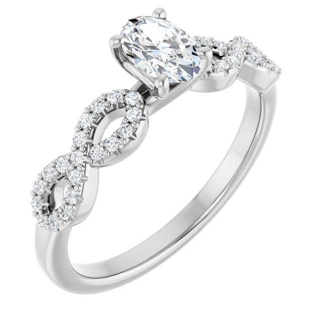 oval-10K White gold