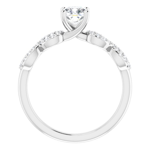 cushion-10K White gold