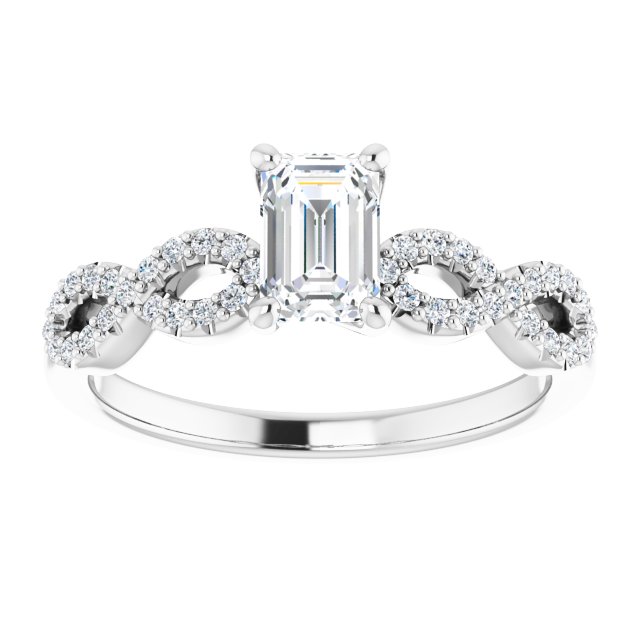 emerald-14K White gold